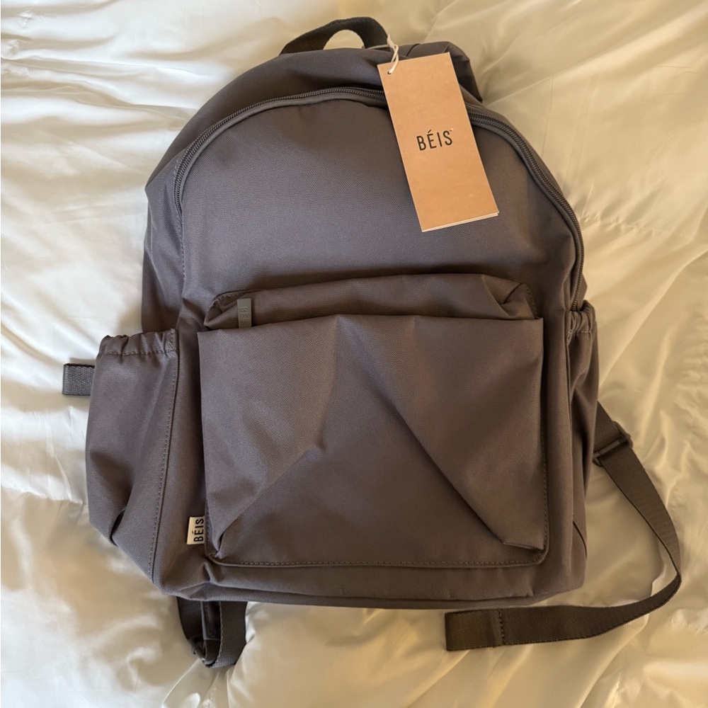The BEISICS Backpack in Grey BEIS BookBag